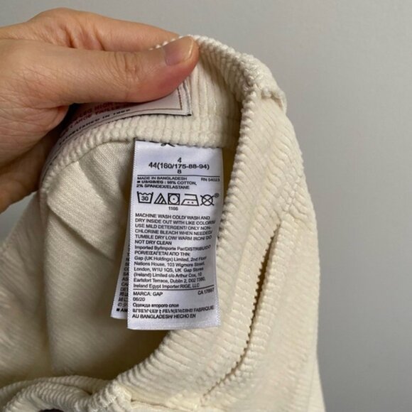 Gap High Rise Wide-Leg Corduroy Pants US 4 - Picture 8 of 8